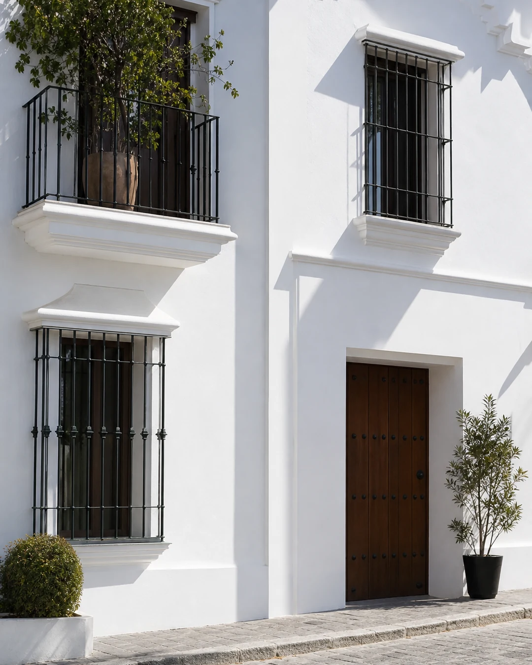 Fachada pintada en Cádiz y Sevilla